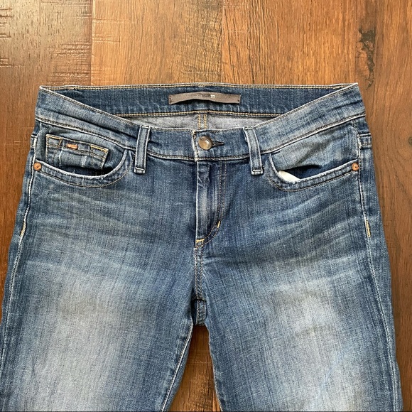 JOE’S Jeans Socialite Kicker, Elizabeth wash cropped, cuffed jeans, size W27 - Picture 3 of 13